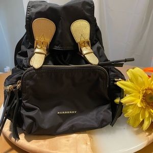 Burberry Rucksack with gold accents